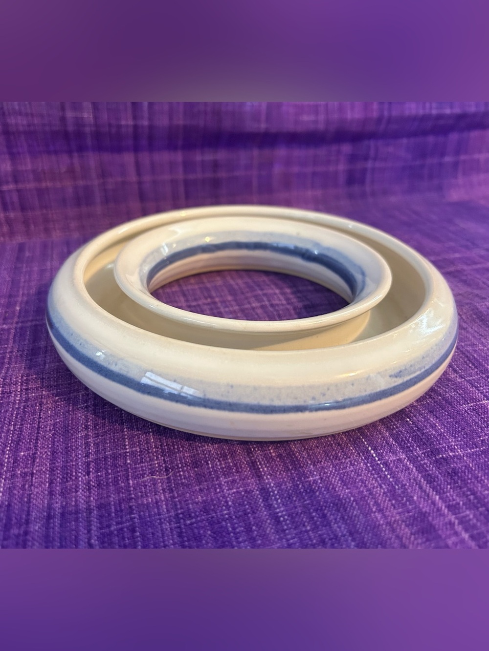 Studio Pottery Flower Ring